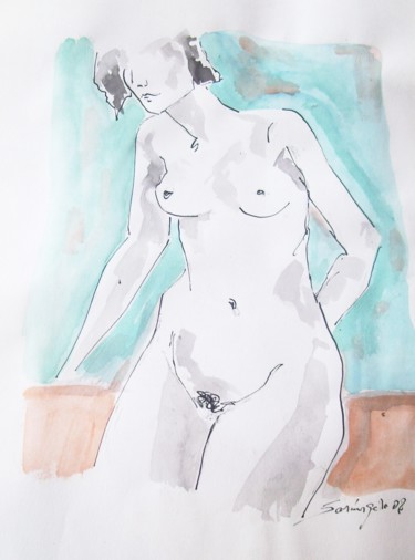 绘画 标题为“NUDE” 由Sara, 原创艺术品, 油