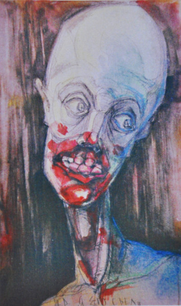 i-ate-him Painting titled "i-ate-him" by Bubon, Original Artwork, Gouache