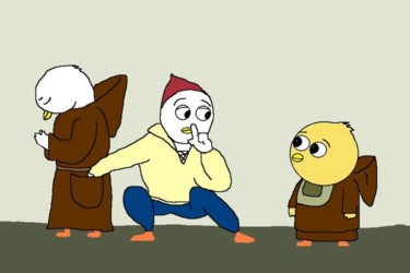 Drawing titled "Pickpocket" by Kai-Yu Sun, Original Artwork
