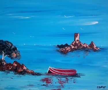 Peinture intitulée "ile dor 10 p 150 eu…" par Frederic Dupuy, Œuvre d'art originale