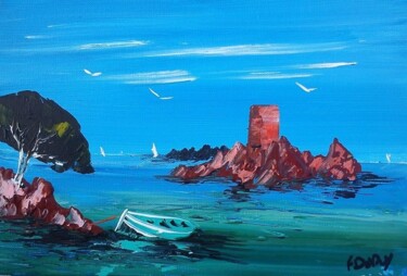 Peinture intitulée "le dramont 10p  150…" par Frederic Dupuy, Œuvre d'art originale