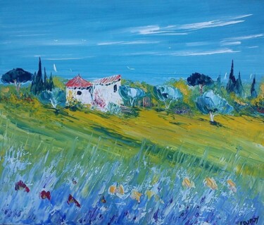 Peinture intitulée "la bastide 83 10p 1…" par Frederic Dupuy, Œuvre d'art originale, Huile