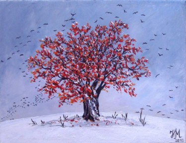 Painting titled "Tree Of Life" by Nina Mitkova, Original Artwork, Oil