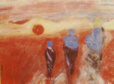 Peinture intitulée "danseuse" par Maevy, Œuvre d'art originale, Huile