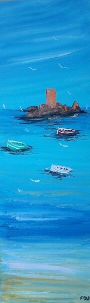 Peinture intitulée "le dramont 83  20x6…" par Frederic Dupuy, Œuvre d'art originale, Huile