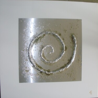 Peinture intitulée "spirale 1" par Claude Goasguen, Œuvre d'art originale, Aluminium