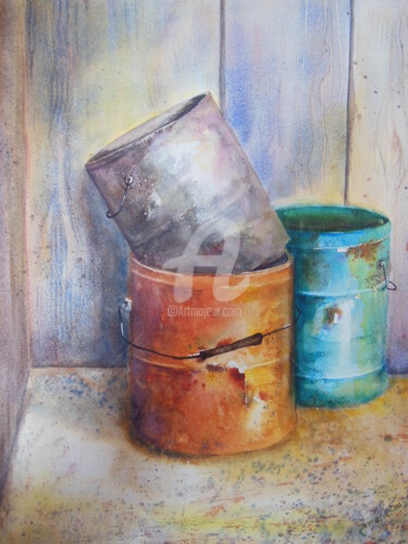 Peinture intitulée "oubli-2" par Chantal Fischer, Œuvre d'art originale, Autre