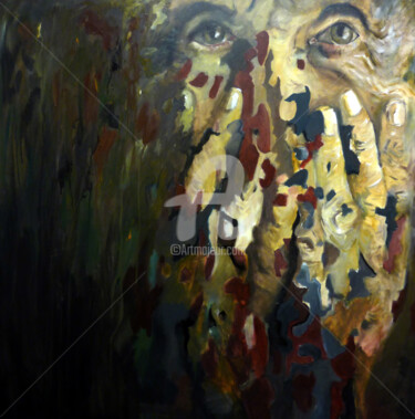Peinture intitulée "cameleon.jpg" par Domondo, Œuvre d'art originale, Acrylique