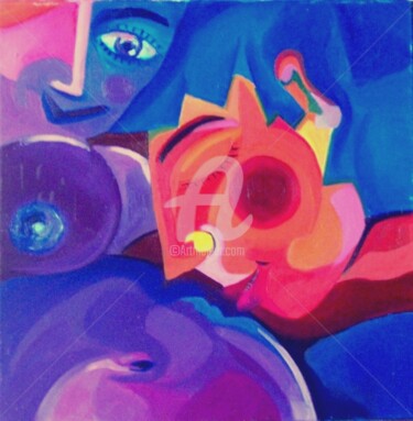 Peinture intitulée "il bouge?" par Remi Granier, Œuvre d'art originale
