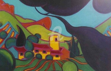 Peinture intitulée "4-Domaine du Patern…" par Gwendoline Pieters, Œuvre d'art originale, Huile