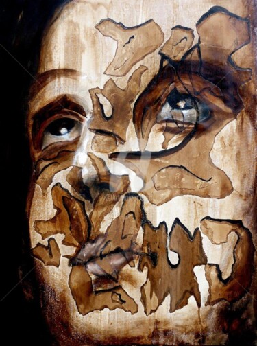 platane émoi Peinture intitulée "platane émoi" par Domondo, Œuvre d'art originale, Huile
