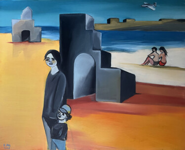 绘画 标题为“Beach 2008” 由Roman Lasa, 原创艺术品, 油