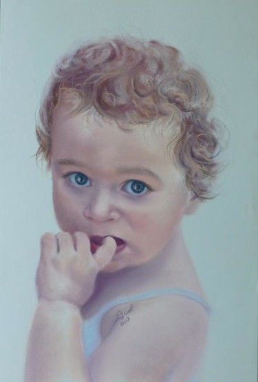 Innocence2 Peinture intitulée "Innocence2" par Gisel', Œuvre d'art originale, Pastel