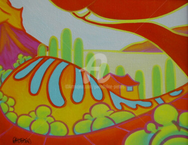 Painting titled "Cassis, La ronde" by Gwendoline Pieters, Original Artwork, Oil