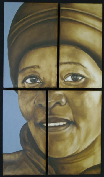 Painting titled "doreen" by Eb, Original Artwork, Oil