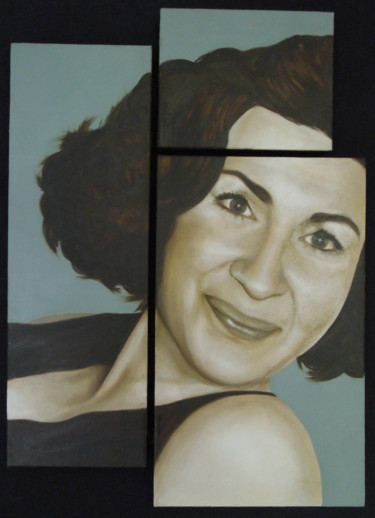 Painting titled "inna" by Eb, Original Artwork, Oil