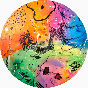 Peinture intitulée "Les cheveux de Mons…" par Mona Bessaa, Œuvre d'art originale, Huile