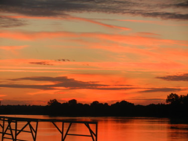 Coucher de soleil à Montjean sur Loire
