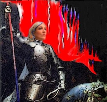 Digital Arts με τίτλο "Marine Le Pen repre…" από Patricia Mazzeo, Αυθεντικά έργα τέχνης, 2D ψηφιακή εργασία