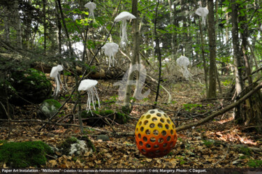 Installation intitulée "Paper Art Instalati…" par Eric Margery, Œuvre d'art originale
