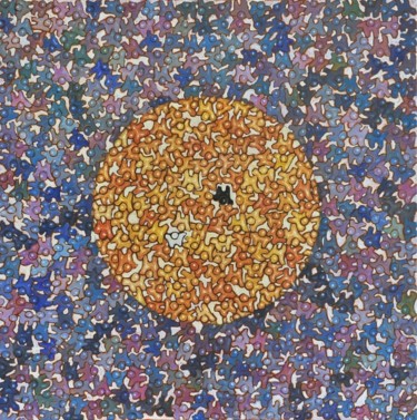 Peinture intitulée "ying-yang" par Pascal Buffard, Œuvre d'art originale, Huile
