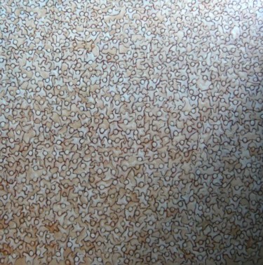 Peinture intitulée "overpopulation-ii" par Pascal Buffard, Œuvre d'art originale, Huile