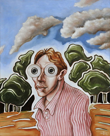Peinture intitulée "bois-vincennes" par Pascal Buffard, Œuvre d'art originale, Huile