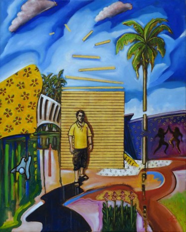 Peinture intitulée "siam" par Pascal Buffard, Œuvre d'art originale, Huile