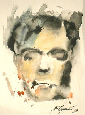 Painting titled "Amedeo" by Triptih Art, Original Artwork, Oil