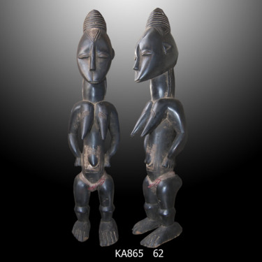 雕塑 标题为“Statuette Bete  art…” 由Kebe, 原创艺术品, 木