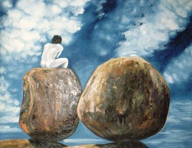 제목이 "DEVIL'S MARBLES"인 미술작품 Telma Weber로, 원작, 기름