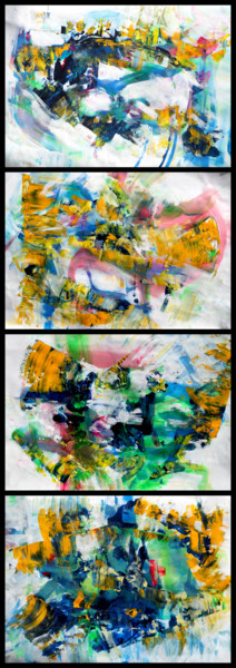 Painting titled "Quadriptych The Fou…" by Dmitri Matkovsky, Original Artwork, Oil