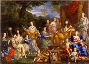 Painting titled "louis-xiv-en-1670-p…" by Blaise Bougouin, Original Artwork