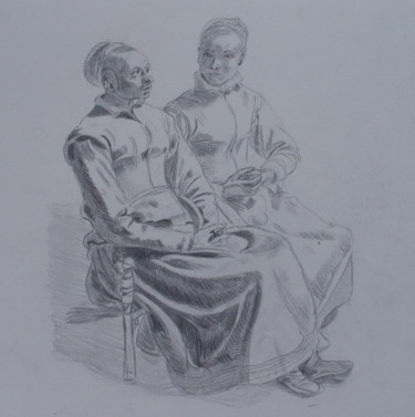 제목이 "drapés"인 그림 Dominique Metras로, 원작
