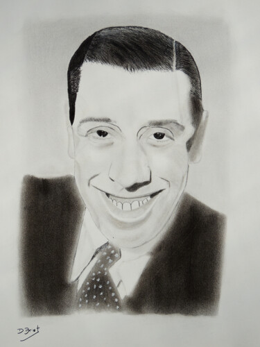 Drawing titled "Fernandel" by Georges Et David Briot, Original Artwork, Other