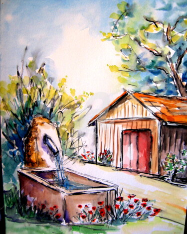 Peinture intitulée "la-source.jpg" par Jacky Dumergue, Œuvre d'art originale