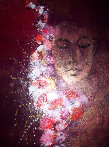 Peinture intitulée "corne d' abondance" par Jocelyne Iché, Œuvre d'art originale, Acrylique