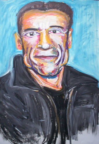 「"Arnold"」というタイトルの描画 Don David Young (dondavid)によって, オリジナルのアートワーク, オイル