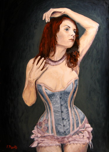 "Corpetto" Pittura intitolato ""Corpetto"" da Artepignato, Opera d'arte originale, Olio