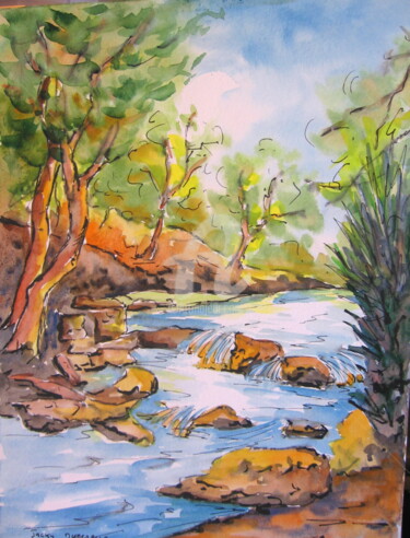 Peinture intitulée "Le-bernon.jpg" par Jacky Dumergue, Œuvre d'art originale