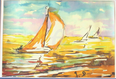 Peinture intitulée "Regate-1.jpg" par Jacky Dumergue, Œuvre d'art originale
