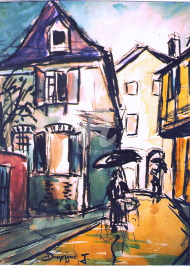 Peinture intitulée "croquis-aquarelle-s…" par Jacky Dumergue, Œuvre d'art originale