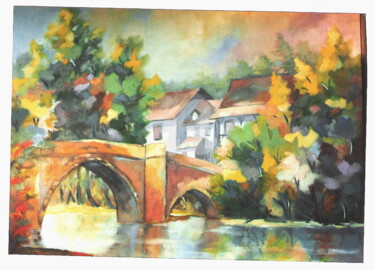 Peinture intitulée "Belcastel Aveyron.j…" par Jacky Dumergue, Œuvre d'art originale