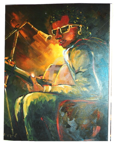 Peinture intitulée "Chante-le-blues.jpg" par Jacky Dumergue, Œuvre d'art originale