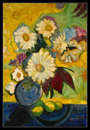 Painting titled "still-life-3" by Anandswaroop Manchiraju, Original Artwork, Oil