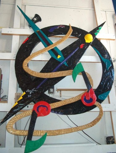 Sculpture titled "Pop Music" by Richard Beaulieu, Original Artwork, Wood