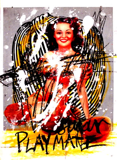 Painting titled "MACAROON GIRL" by Vero Cristalli, Original Artwork