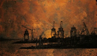 Pittura intitolato "rifrazioni" da Alessandro Carnevale, Opera d'arte originale