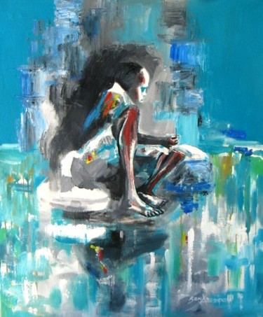 study-24x36inches-250.jpg Painting titled "study-24x36inches-2…" by Benedict Adedipe, Original Artwork, Oil