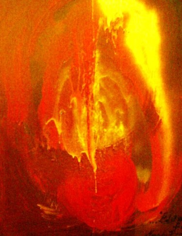 Painting titled "...ed il mondo fu" by Maurizio Fusco, Original Artwork